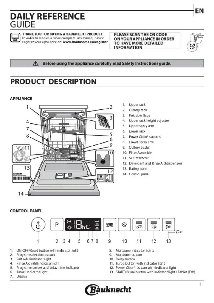 Bauknecht AUTBFC3C26 Dishwasher