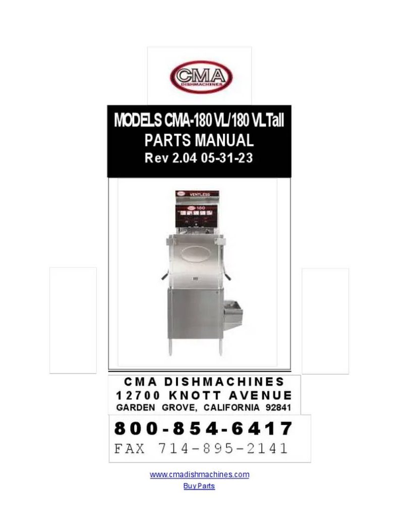 CMA DISHMACHINES CMA-180 VL Dishwasher