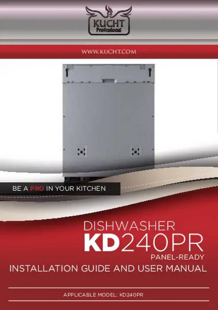 KUCHT KD240PR Panel Ready Dishwasher