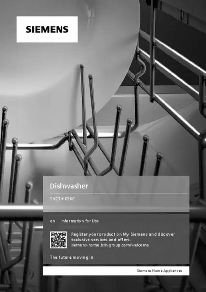 SIEMENS SN23HI02KE Dishwasher